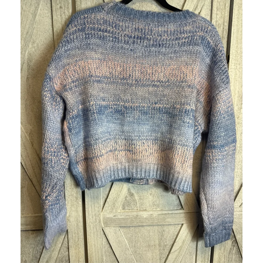 Women's Raga Blue Pink Ombre Knit Cardigan 3X - Picture 5 of 5